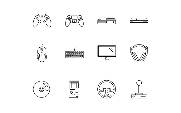 Video Game Icons in Game Icons - product preview 2