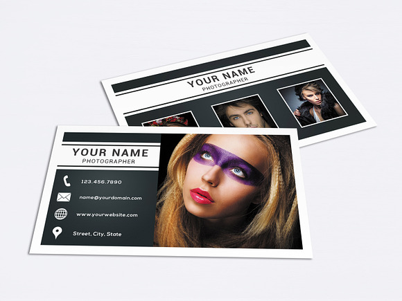 Business Card Template 007 Photoshop in Business Card Templates - product preview 1
