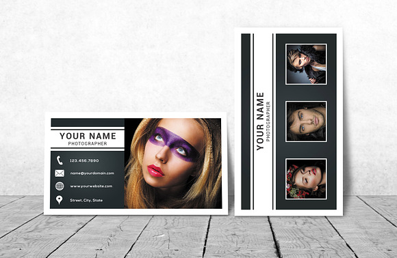 Business Card Template 007 Photoshop in Business Card Templates - product preview 2