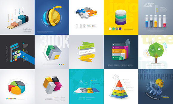 Most Use Essential Infographic Pack in Illustrations - product preview 2