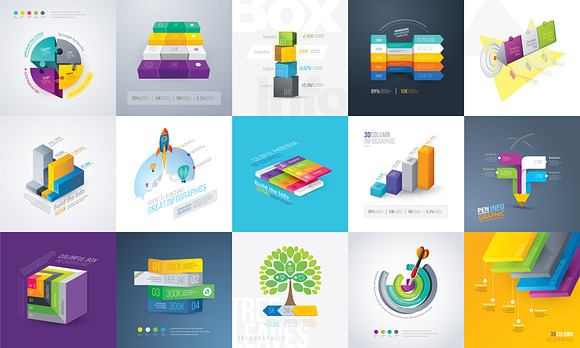 Most Use Essential Infographic Pack in Illustrations - product preview 3