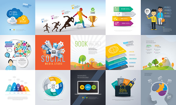 Most Use Essential Infographic Pack in Illustrations - product preview 5