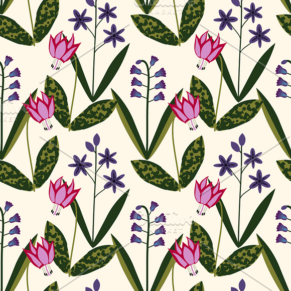 Wild flowers bundle in Patterns - product preview 3