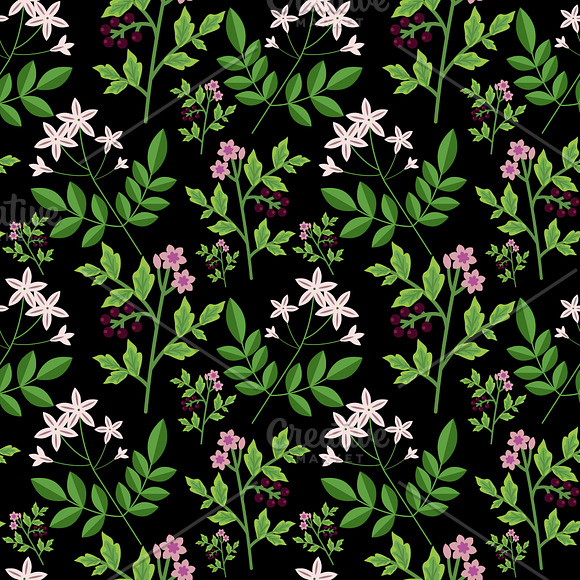 Wild flowers bundle in Patterns - product preview 4