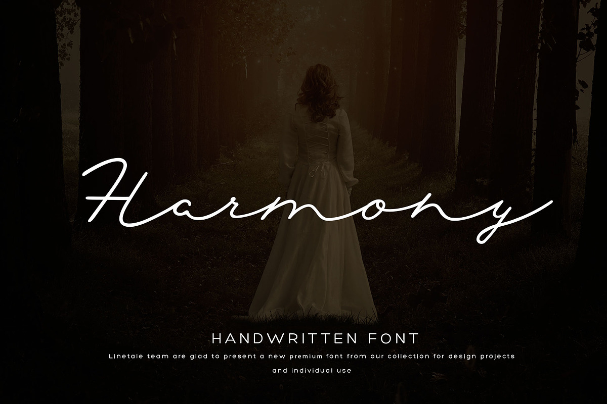 Harmony Font in Script Fonts - product preview 8