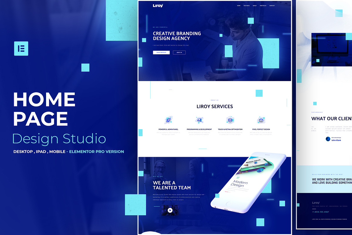 Web Studio - Elementor Pro Layout in Landing Page Templates - product preview 8