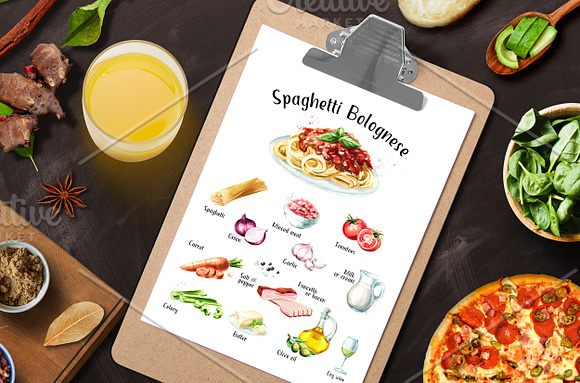 Spaghetti Bolognese in Illustrations - product preview 5