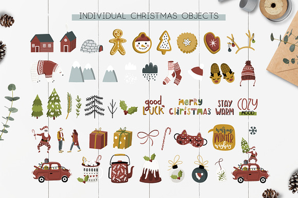 Nordic Christmas Map creator in Illustrations - product preview 6