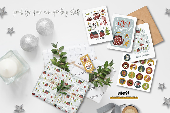 Nordic Christmas Map creator in Illustrations - product preview 7