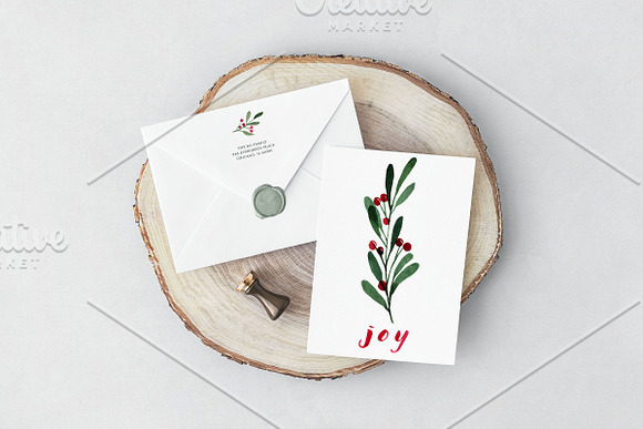 Holiday Watercolor Illustrations in Illustrations - product preview 5