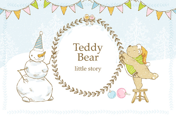 Teddy Bear: little story.  in Illustrations - product preview 6