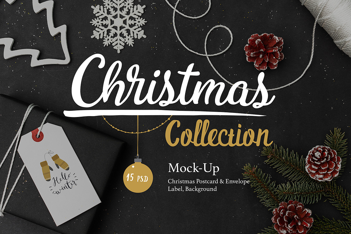 Christmas Mock-Up Collection in Print Mockups - product preview 8