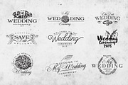 Vintage Wedding Logo Set Vol.1