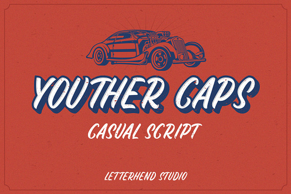 Youther Brush - Layered Font Duo in Script Fonts - product preview 3