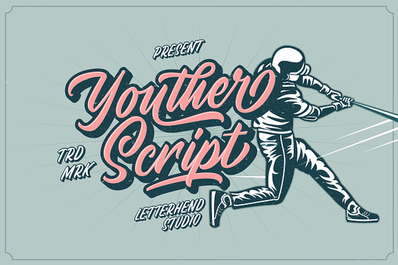 Youther Brush - Layered Font Duo in Script Fonts - product preview 4