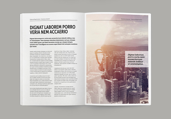 Business magazine indesign template in Magazine Templates - product preview 1