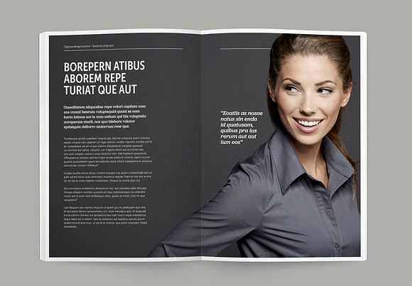 Business magazine indesign template in Magazine Templates - product preview 2