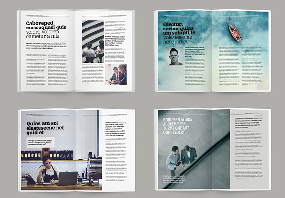 Business magazine indesign template in Magazine Templates - product preview 7