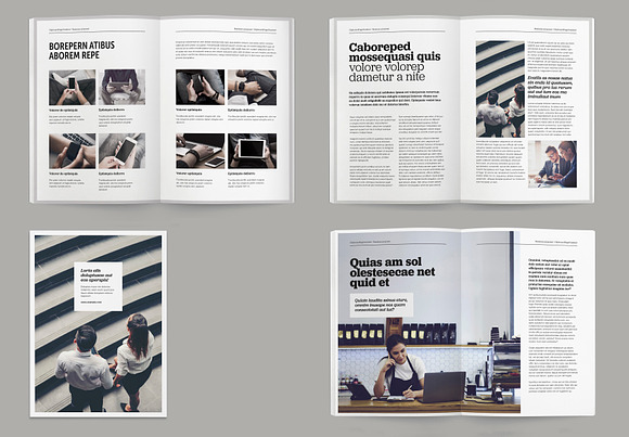 Business magazine indesign template in Magazine Templates - product preview 8