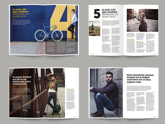 A4 business magazine template in Magazine Templates - product preview 2