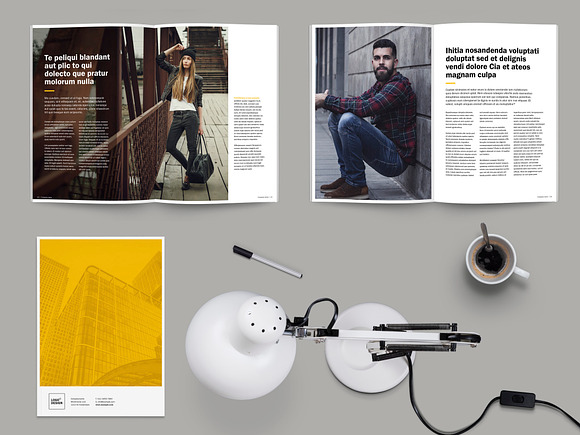 A4 business magazine template in Magazine Templates - product preview 3