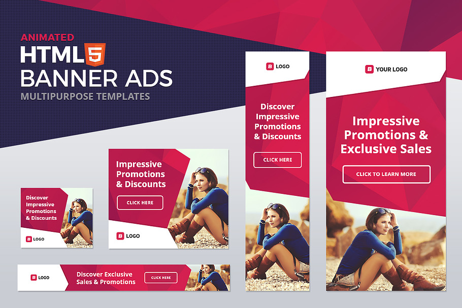 HTML5 Animated Banner Ads in HTML/CSS Themes - product preview 8