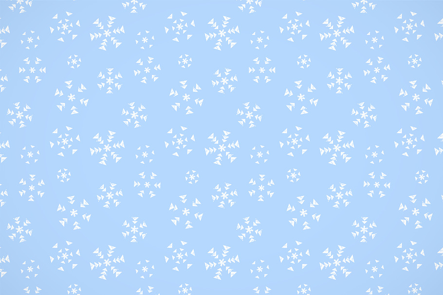 Grunge simple snowflakes pattern in Patterns - product preview 8
