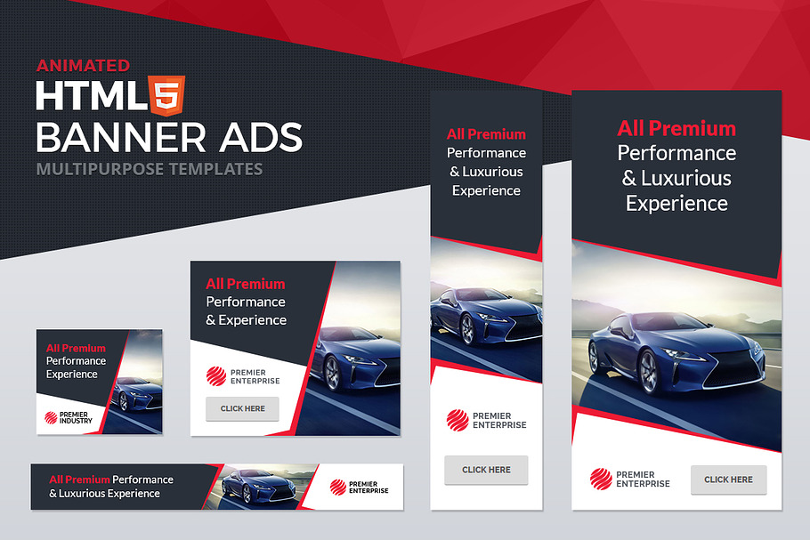 HTML5 Animated Banner Ad Templates in HTML/CSS Themes - product preview 8