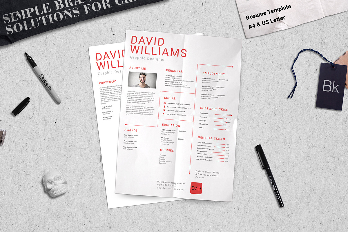 Visual Resume - Basic in Resume Templates - product preview 8