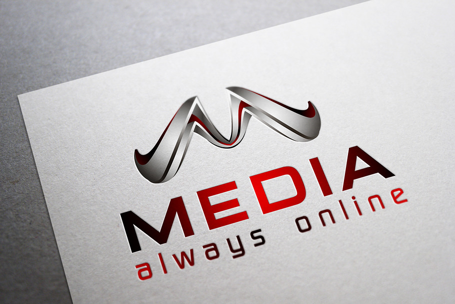 3D Media Online - M Logo