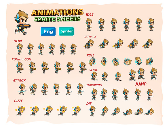 2D Game Character Sprites in Illustrations - product preview 2