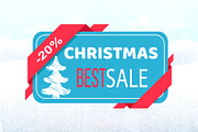 Christmas Best Sale Promo Tag