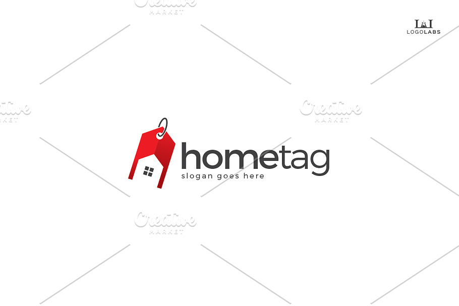 Home Tag Logo in Logo Templates - product preview 8