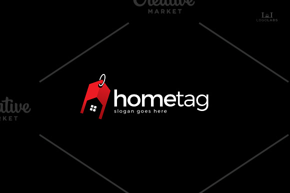 Home Tag Logo in Logo Templates - product preview 1