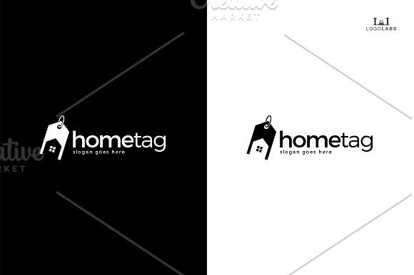Home Tag Logo in Logo Templates - product preview 2