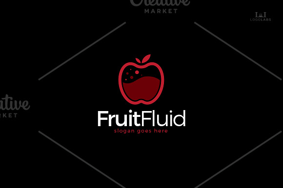 Fruit Fluid Logo in Logo Templates - product preview 1