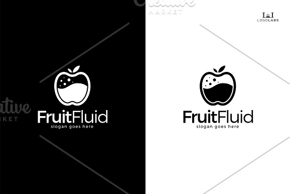 Fruit Fluid Logo in Logo Templates - product preview 2