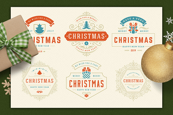 Christmas Retro Design Bundle in Illustrations - product preview 6