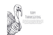 Happy Thanksgiving Day Sketches