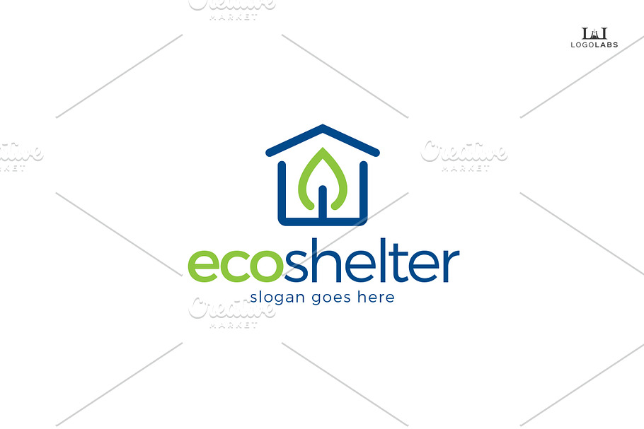 Eco Shelter Logo in Logo Templates - product preview 8