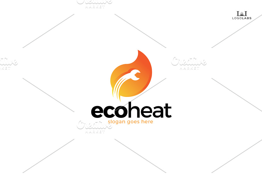 Eco Heat Logo in Logo Templates - product preview 8