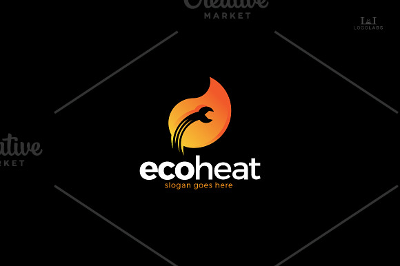 Eco Heat Logo in Logo Templates - product preview 1