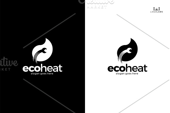 Eco Heat Logo in Logo Templates - product preview 2