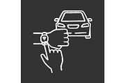 NFC car chalk icon