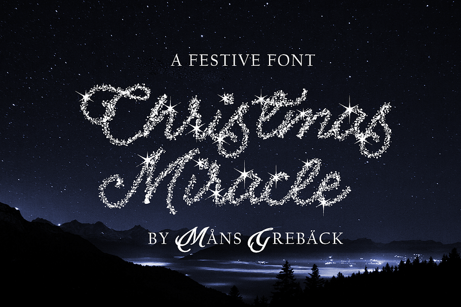 Christmas Miracle Font in Script Fonts - product preview 8