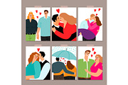 Couple in love cards collection