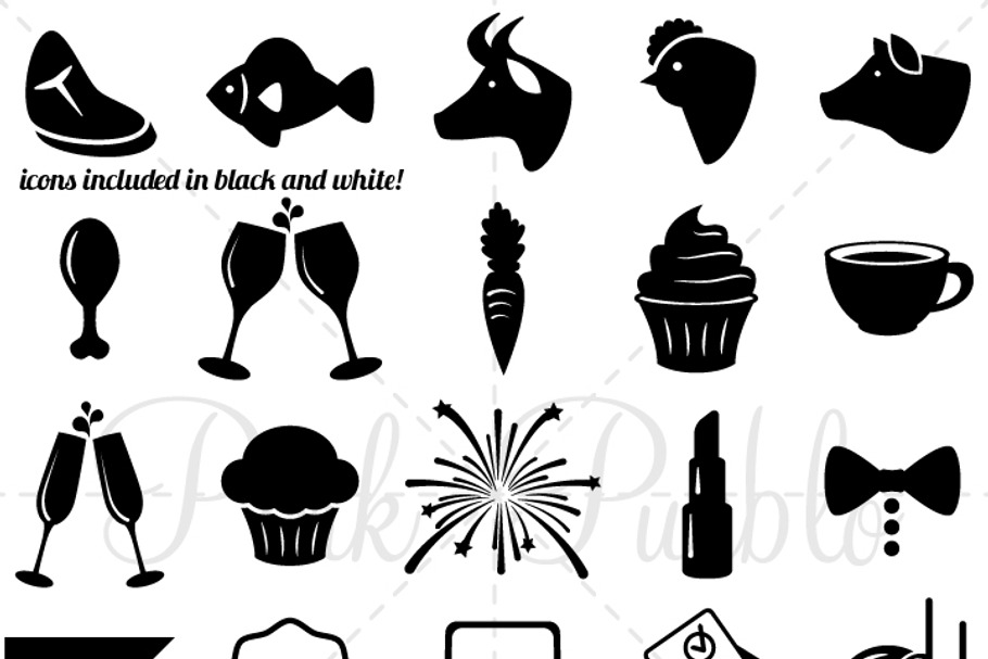 Wedding Icons 2 Clipart and Vectors in Illustrations - product preview 8
