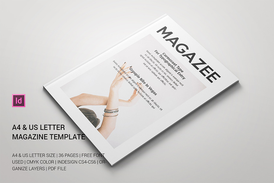A4 & US Letter Magazine in Magazine Templates - product preview 8