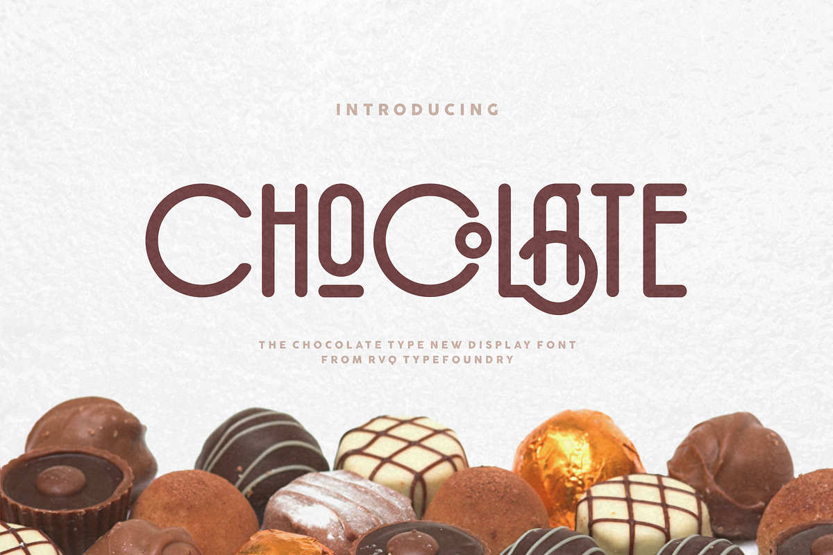 The chocolate type (logo bonus) in Display Fonts - product preview 8