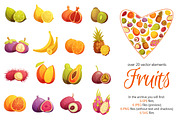 Fruits Cartoon Set